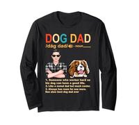 Cavalier King Charles Spaniel Dog Dad Definition Fathers Day Maglia a Manica
