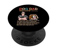 Cavalier King Charles Spaniel Dog Dad Definition Fathers Day PopSockets PopGrip Adesivo
