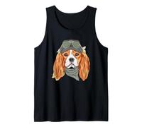 Cavalier King Charles Spaniel - Faccia di cane con cappello e bandana Canotta