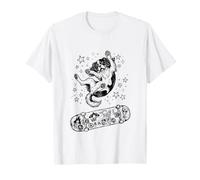Cavalier King Charles Spaniel Funny Skater y2k Anni '90 estetica Maglietta