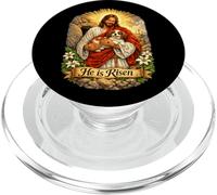 Cavalier King Charles Spaniel He Is Risen Croce di Pasqua PopSockets PopGrip per MagSafe