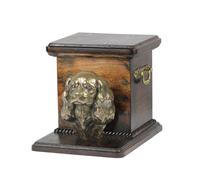 Cavalier King Charles Spaniel Holzurne Con Cane Art-Dog