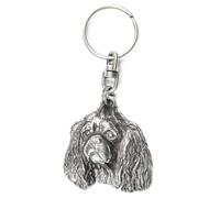 Cavalier King Charles Spaniel I - Ciondolo a forma di cane argentato, decorazion