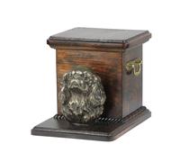 Cavalier King Charles Spaniel I urna fatta di legno con un cane Art-Dog