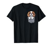 Cavalier King Charles Spaniel in tasca simpatico proprietario amante dei cani Maglietta
