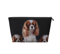 Cavalier King Charles Spaniel Madre con i cuccioli, Borsa da toilette Borsa per trucco Borsa per cosmetici Borsa da toilette da viaggio portatile
