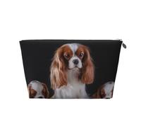 Cavalier King Charles Spaniel Madre con i cuccioli, Borsa da toilette Borsa per trucco Borsa per cosmetici Borsa da toilette da viaggio portatile