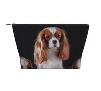 Cavalier King Charles Spaniel Madre con i cuccioli, Borsa da toilette Borsa per trucco Borsa per cosmetici Borsa da toilette da viaggio portatile