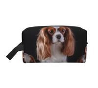 Cavalier King Charles Spaniel Madre con i cuccioli, Borsa per il trucco Borsa per cosmetici Borsa da viaggio portatile da viaggio Borsa per trucco Organizer