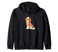 Cavalier King Charles Spaniel Mamma Cavalier Mamma Vita Cani Felpa con Cappuccio