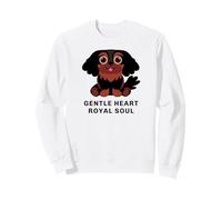 Cavalier King Charles Spaniel Nero e Marrone Chiaro Felpa