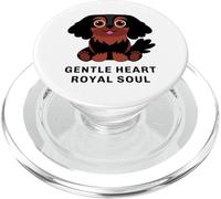 Cavalier King Charles Spaniel nero e marrone chiaro PopSockets PopGrip per MagSafe