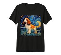 Cavalier King Charles Spaniel Notte Stellare Maglietta Premium