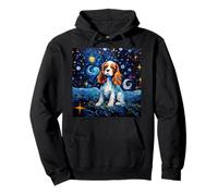 Cavalier King Charles Spaniel Notte Stellata Felpa con Cappuccio