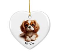 Cavalier King Charles Spaniel Ornamento Natalizio Con Corda Natalizio Da Appendere Decorativo Pendenti Natalizi Per Vacanza Festa Casa