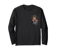 Cavalier King Charles Spaniel Pocket Puppy Lover, Simpatico Cane Maglia a Manica