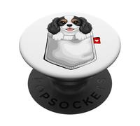 Cavalier King Charles Spaniel Pocket Puppy Lover, simpatico cane PopSockets PopGrip Adesivo
