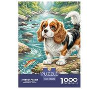 Cavalier King Charles Spaniel Puzzle 1000 Pezzi Immagine Dipinta Pet Dog Intrattenimento Creativo Regalo Compleanno Per Bambini Dai 14 Anni In Su Per Adulti E Bambini A Partire Dai 12 Anni38x26cm/100