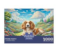 Cavalier King Charles Spaniel Puzzle Impossible 1000Pcs Decorazione Per La Casa. Giochi Rilassamento E Intelligence Per Adulti E Ragazzi Da 14 Anni 38x26cm/1000pcs