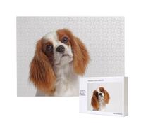 Cavalier King Charles Spaniel,Puzzle in legno da 500 pezzi, gioco di famiglia, puzzle per adulti e adolescenti, decorazioni per la casa