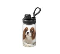 Cavalier King Charles Spaniel Spaniel marrone,Bottiglia d'acqua termica da 12 once, tazza da caffè in acciaio inossidabile, borraccia