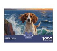 Cavalier King Charles SpanielJigsaw Puzzles for Adults 1000 Pieces Age 12+ for Adults Challenge HighDifficulty Beautiful Decoration for Women Gifts for Man38x26cm/1000pcs
