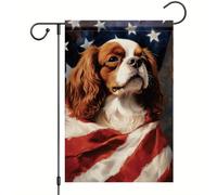 Cavalier King Flag Doppia Faccia Bandiere Resistente Alle Intemperie Bandiere Verticale Per Portico Festival Cortile 30X45Cm