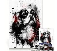 Cavalier King Spaniel Puzzle da 1000 pezzi per adolescenti Recall Power Serene Escape Precise Edges Regalo di compleanno (38x52cm)
