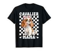 Cavalier Mamma Mamma Cavalier King Charles Spaniel Cane Coquette Maglietta