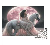 Cavaliere al chiaro di luna Puzzles 1000 Pezzi Carta riciclata per adulti Puzzle per adulti Gioco educativo con sfida Ottima idea regalo per il relax 70x50cm/1000pcs