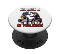 Cavaliere Buhurt Guerriero Motivo Bouhourt Hobby Giostra PopSockets PopGrip Adesivo