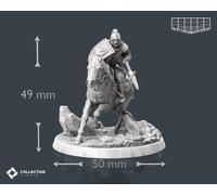 Cavaliere Cavallo Miniatura Lancer Figura per Rpg's Come D 5e Pathfinder
