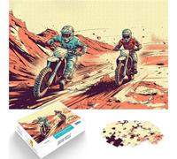 cavaliere che supera gli ostacoli Puzzle da 1000 pezzi per adolescenti Antistress Vacanza in patria Uccidere il tempo Migliorare l'amore tra le coppie 38x26cm
