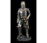 Cavaliere Con Spada - Decorazione Statua Figura Medioevale