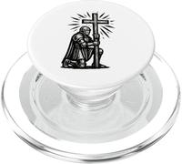 Cavaliere cristiano con la Santa Croce di Gesù Cristo PopSockets PopGrip per MagSafe