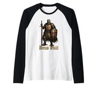 Cavaliere Cristiano epico - Cavalieri Templari - Deus Vult Maglia con Maniche Raglan