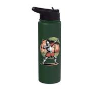 Cavaliere Dabbing Posa Castello Medievale Stainless Steel Insulated Water Bottle
