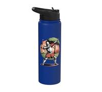 Cavaliere Dabbing Posa Castello Medievale Stainless Steel Insulated Water Bottle
