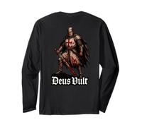 Cavaliere del Tempio Cattolico: Deus Vult Maglia a Manica