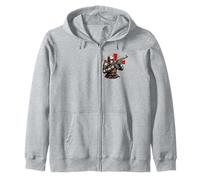 Cavaliere del Tempio Crociato Deus Vult Moderno Felpa con Cappuccio