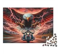 Cavaliere dell'aquila Puzzles 1000 Pezzi Carta riciclata per adulti Puzzle per adulti Gioco educativo per decompressione Ottima idea regalo per bambini dai 12 anni in su 38x26cm/1000pcs