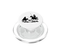 Cavaliere Errante Don Chisciotte Sancho Panza Opera D'arte Silhouette PopSockets PopGrip per MagSafe