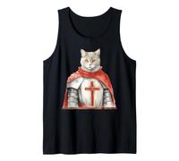 Cavaliere Felino Templare Il Gatto Crociato Canotta