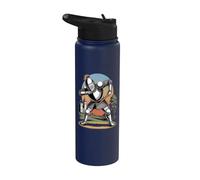 Cavaliere galante vicino al castello Stainless Steel Insulated Water Bottle