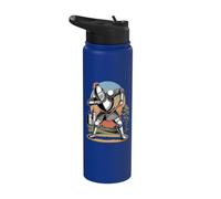 Cavaliere galante vicino al castello Stainless Steel Insulated Water Bottle