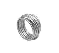 Cavaliere Gioielli Anello Filo di Vita Argento 925 Donna Uomo Eterna Portafortuna Legame Amore della Famiglia Fascia Larga