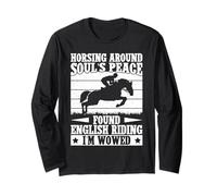Cavaliere Horsing Around Horse Rider Maglia a Manica