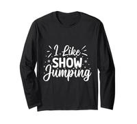 Cavaliere I Like Jumping Horse Rider Maglia a Manica