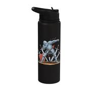 Cavaliere in armatura circondato da spade Stainless Steel Insulated Water Bottle
