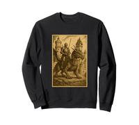 Cavaliere medievale che cavalca drago Gotico Mito Surreale Felpa